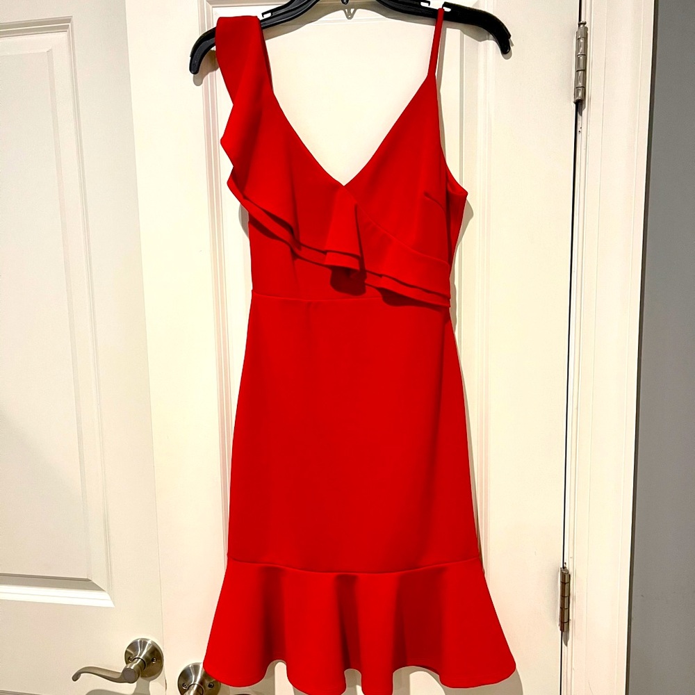 Aqua Red Dress